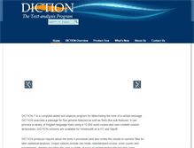 Tablet Screenshot of dictionsoftware.com